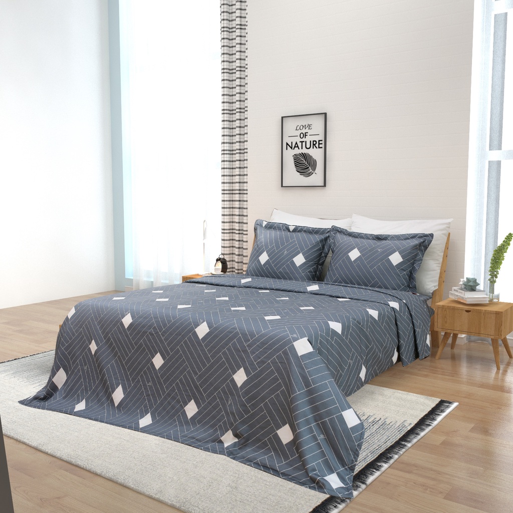 Bộ ga chun Sông Hồng BC21 035 - Chất Cotton