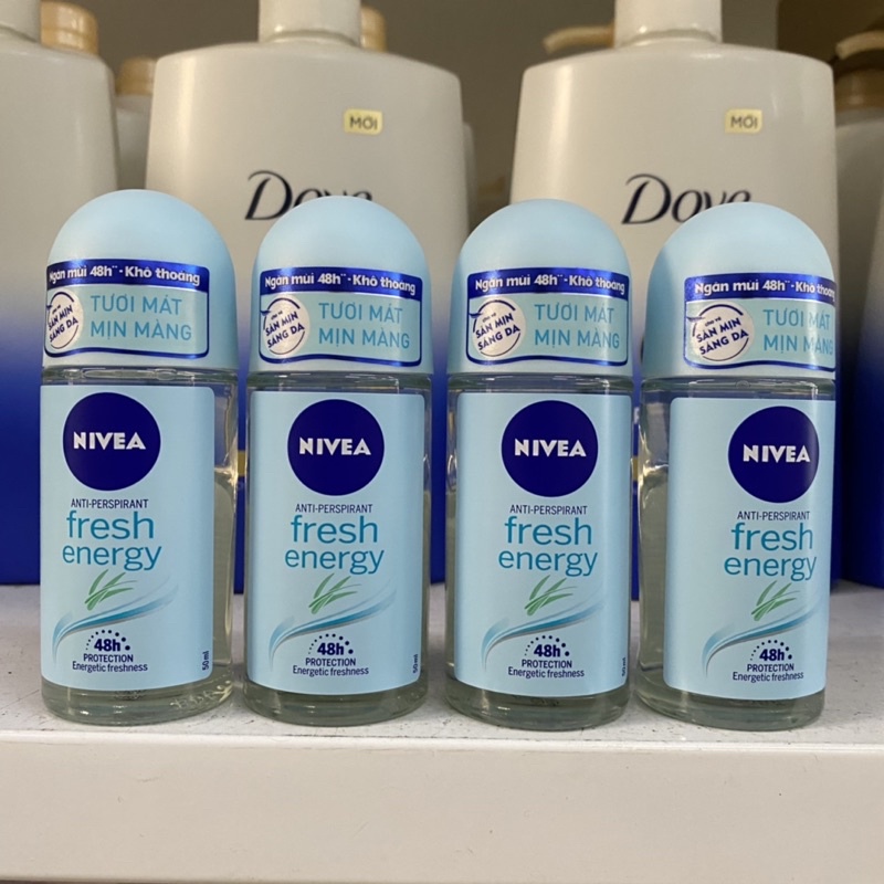 Lăn ngăn mùi Nivea Energy Fresh Tươi mát Mịn màng chai 50ml