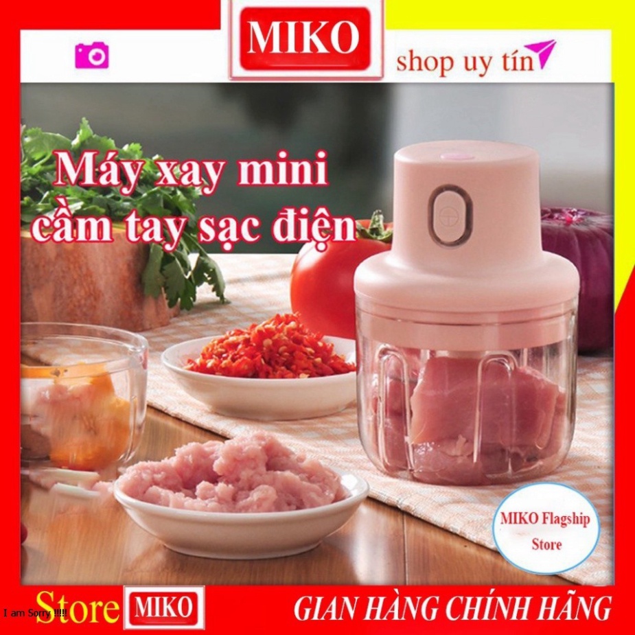 Máy Xay Mini Tích Điện Đa Năng Cầm Tay Vô Cùng Tiện Lợi