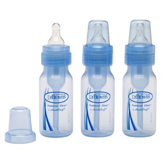 Thanh lý Set 03 BÌNH SỮA CHỐNG SẶC CỔ THƯỜNG 120ML DR BROWN'S (tặng cọ rửa bình chính hãng)