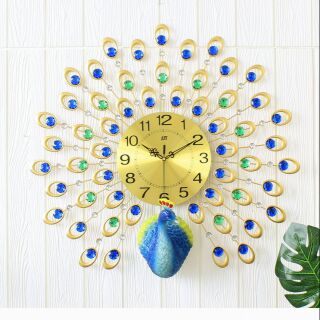 Đồng hồ công trang trí đính pha lê cao cấp - cc09.