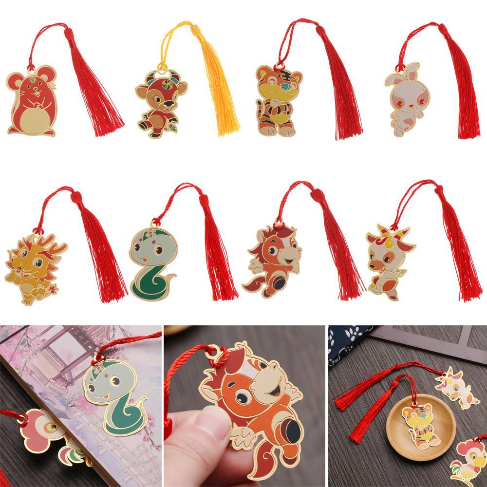 CHOOKEY Kẹp Sách Phối Tua Rua Phong Cách Trung Hoa Mừng Năm Mới