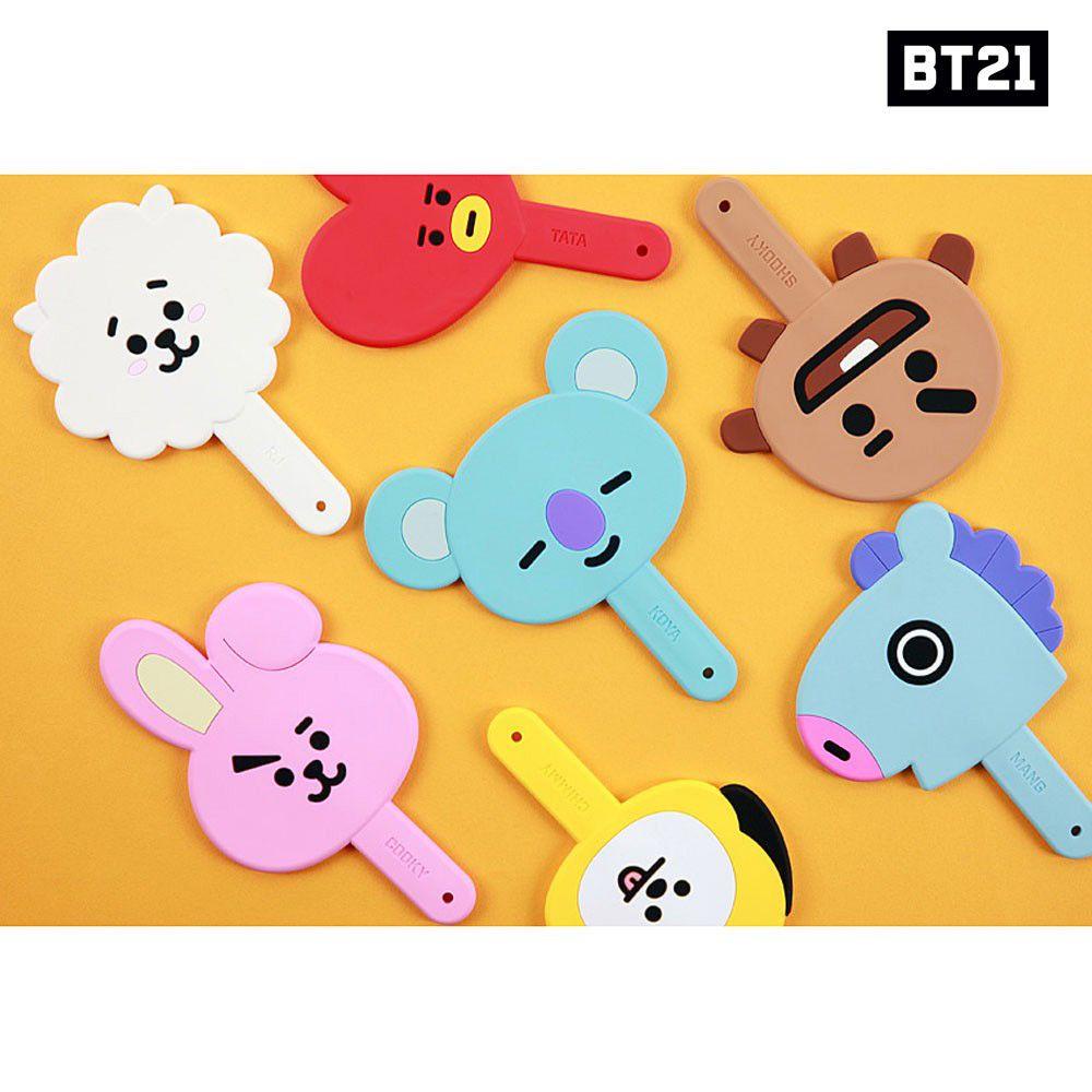 PATH Gương Trang Điểm Cầm Tay Hình BT21 Sáng Tạo Cho Bé Gái