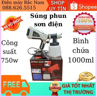 Máy phun sơn điện, máy phun sơn cầm tay 750W bình chứa 1000ml