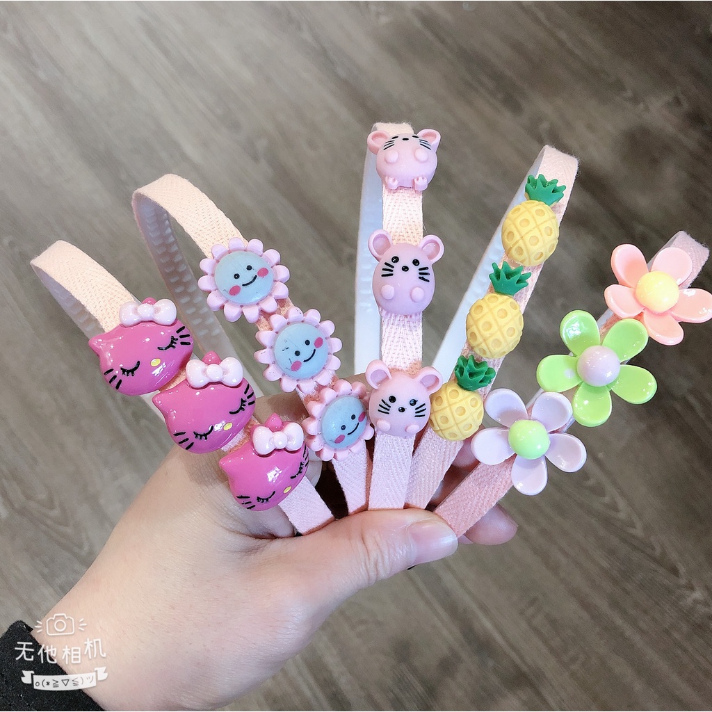 Bờm băng đô tóc trẻ em hoạt hình họa tiết ngộ nghĩnh bé nào cũng thích mê