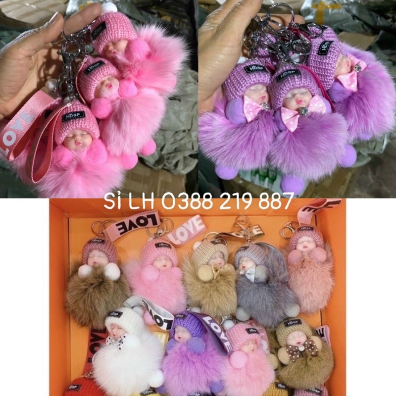 Búp Bê Móc Khoá, Móc Túi, Đồ Trang Trí Dễ Thương