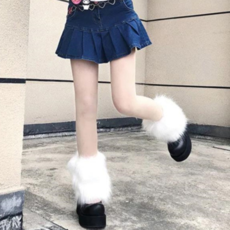 XIXI Vớ Ống Chân Phủ Lông Giữ Ấm Thời Trang Lolita Cho Nữ