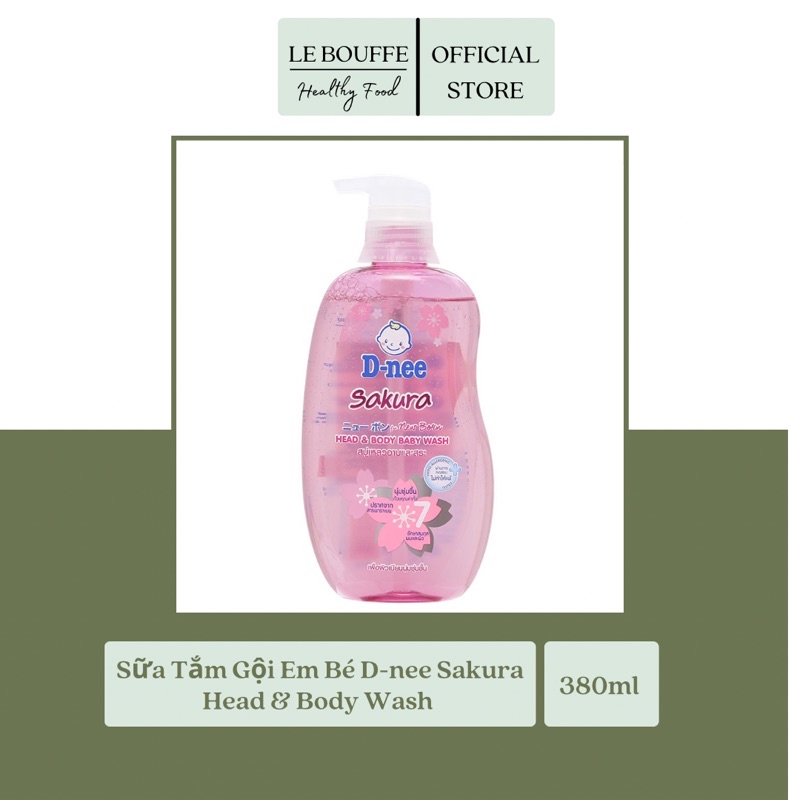 Sữa Tắm Gội Em Bé D-nee Head & Body Wash 380ml - 800ml (100% Thái Lan)