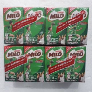 Thùng 12 lốc sữa lúa mạch Milo 115ml