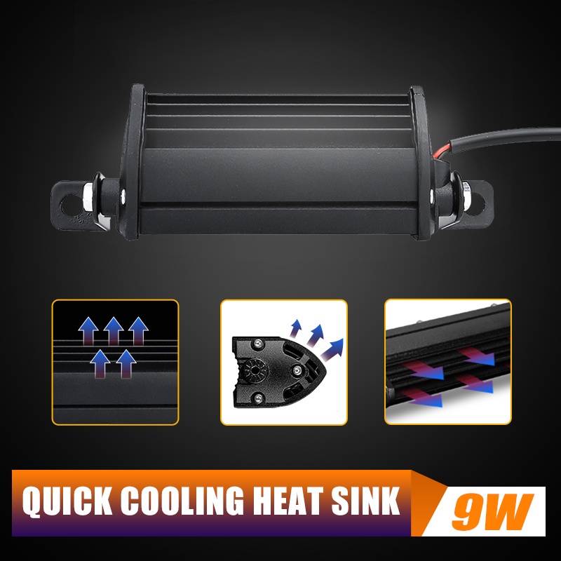 Đèn pha phá sương mù SEAMETAL LED COB 12V 4inch chiếu sáng an toàn khi lái xe cho xe tải xe máy xe tay ga xe địa hình