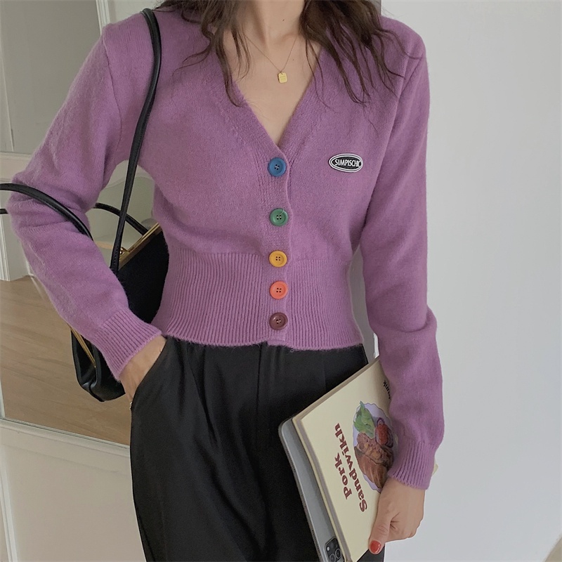 Áo khoác len cardigan dáng rộng thời trang cho nữ