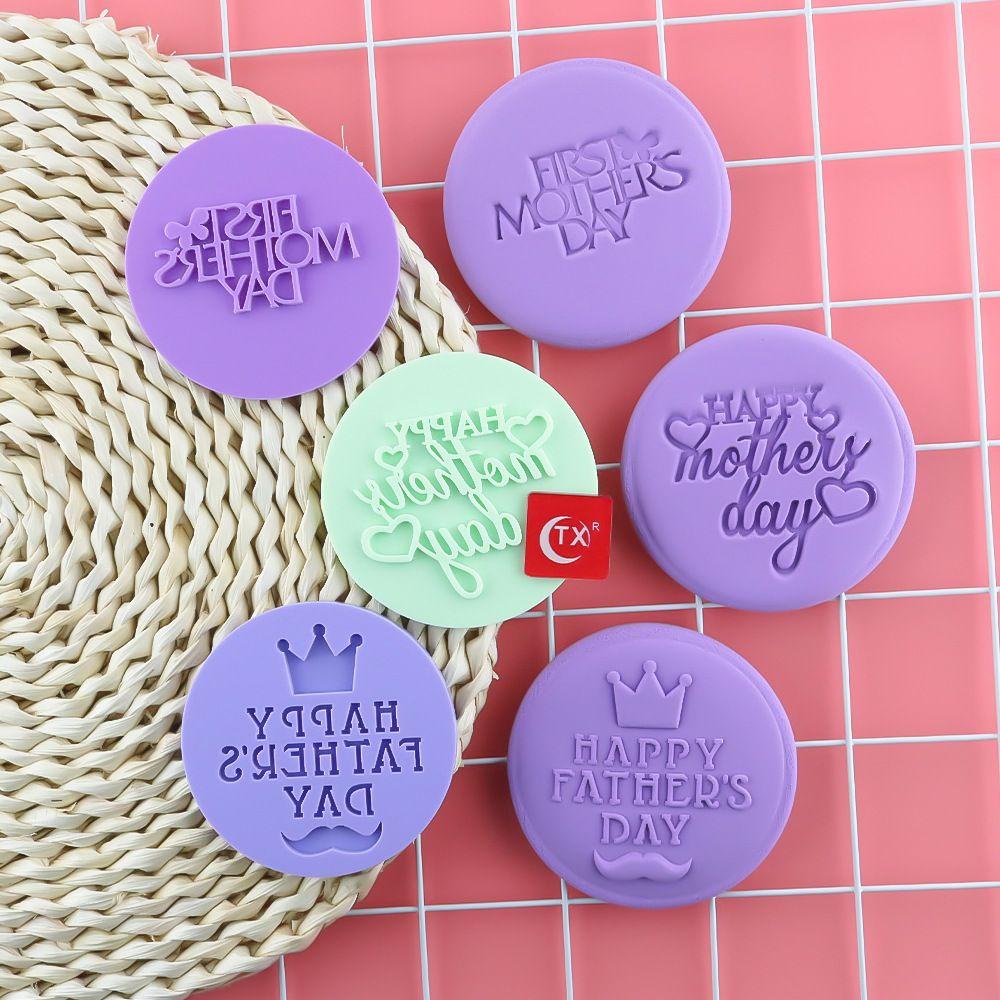 .Khuôn Cắt Bánh Waffle Tạo Hình Chữ Happy Mother Day Độc Đáo DIY