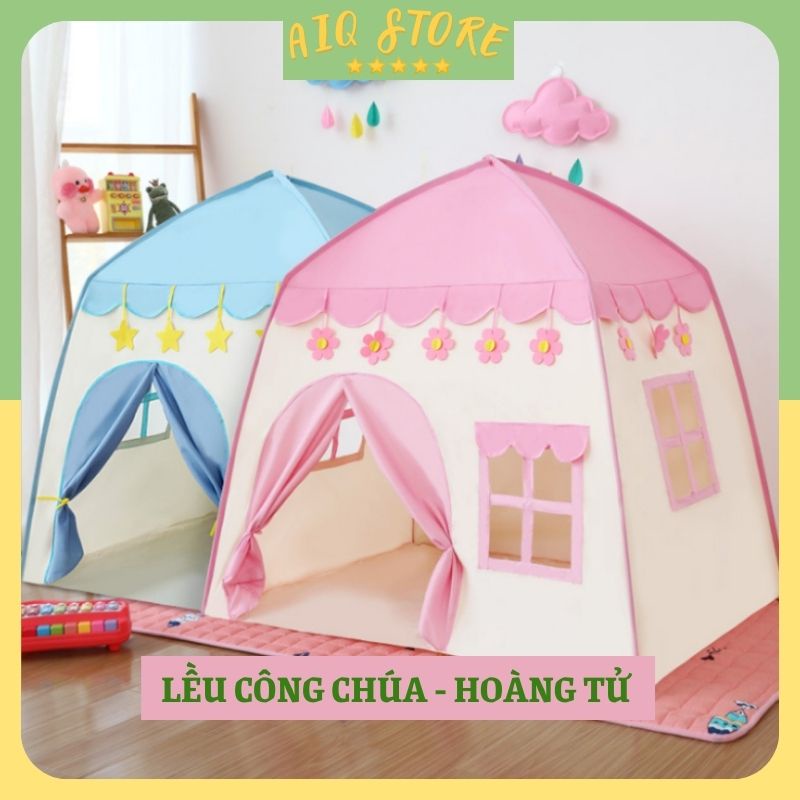 Lều công chúa hoàng tử AIQ Store - lều vải cho bé gái kiểu dáng HÀN QUỐC có rèm che mẫu mới nhất 2021