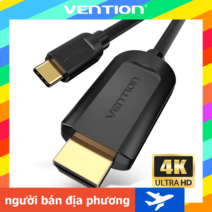Dây cáp HDMI VENTION Type-C sang HDMI chất lượng 4K 30Hz 2K UHD 3D USB C