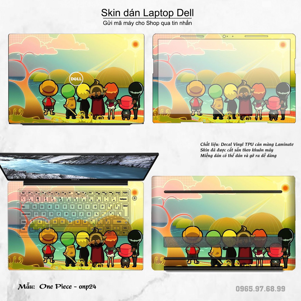 Skin dán Laptop Dell in hình One Piece _nhiều mẫu 21 (inbox mã máy cho Shop)