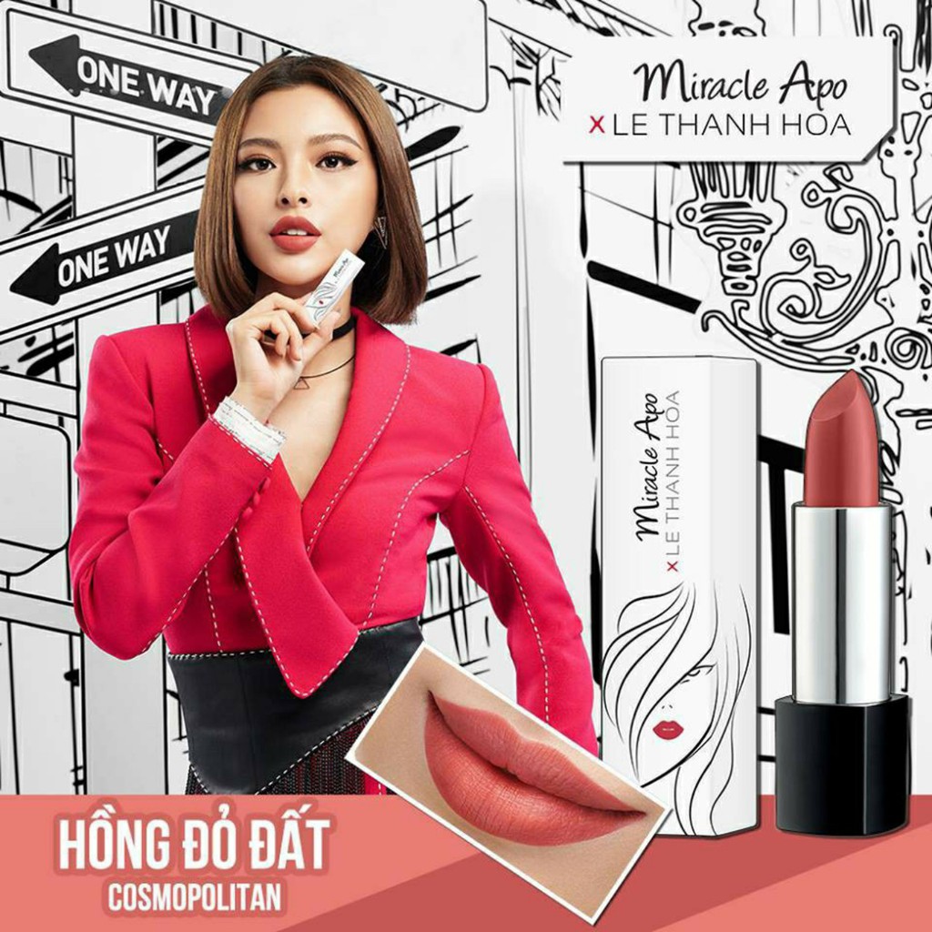 Son lì Miracle Apo Lipstick Matte x Lê Thanh Hòa 4g