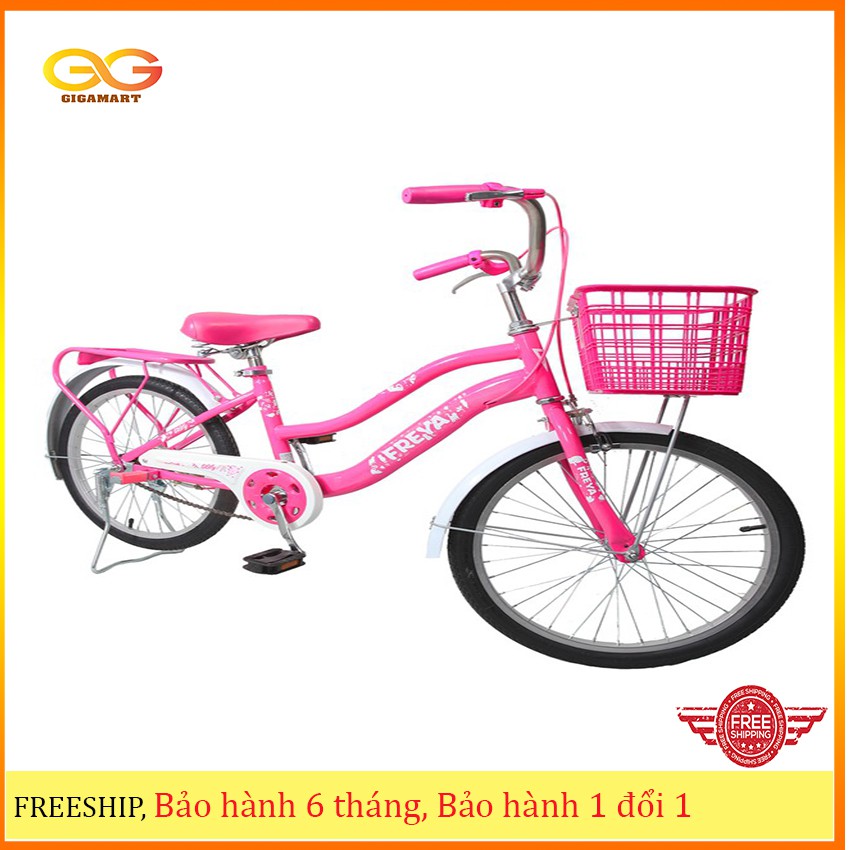 Xe Đạp Trẻ Em Freya - Lily 20&quot; Dành Cho Bé Gái, được làm bằng khung thép, lò xo giảm xóc và đệm mút mềm mại tăng cảm gi