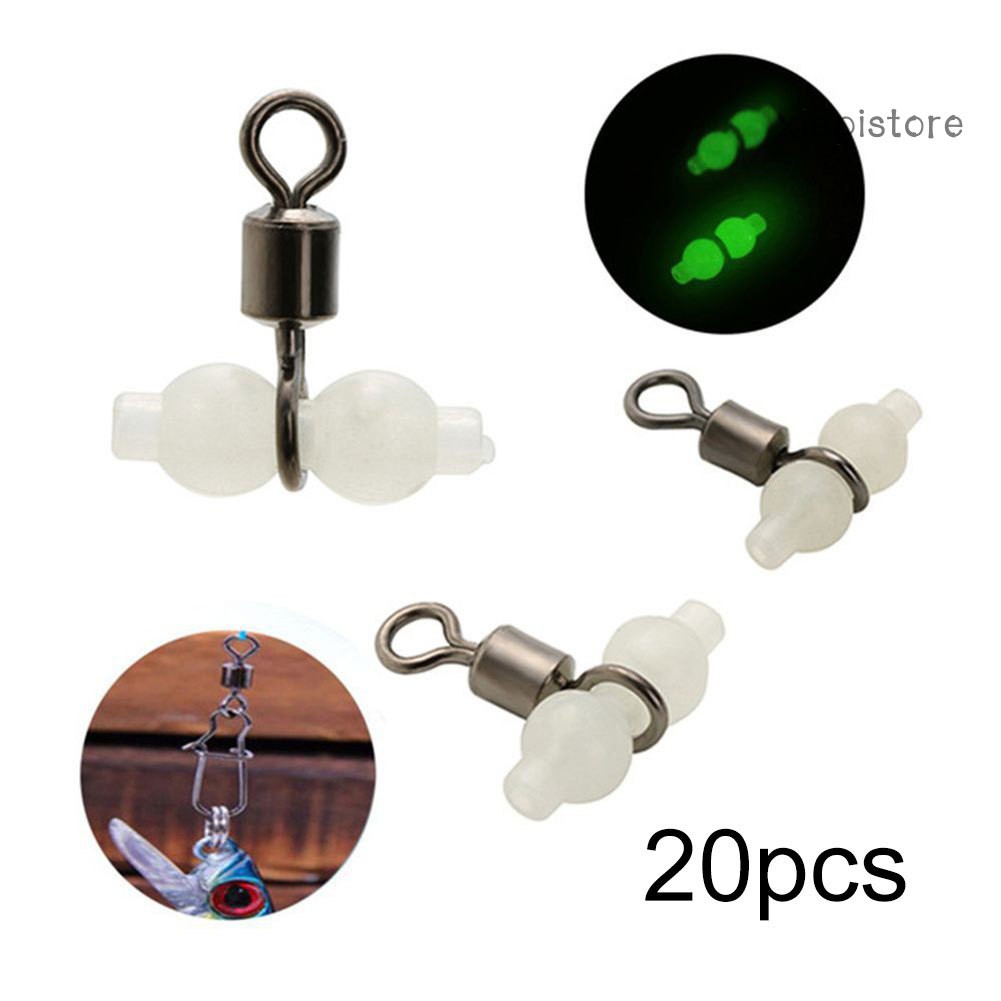 Bộ 20 Móc Khóa Câu Cá Hình Quả Bầu Phát Sáng