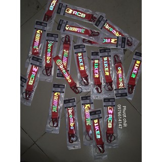 Móc khóa tem decal phản quang RCB siêu đẹp