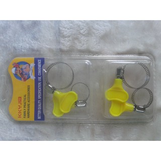 Bộ 4 cổ dê inox có tay vặn nhựa 21mm&31mm cao cấp
