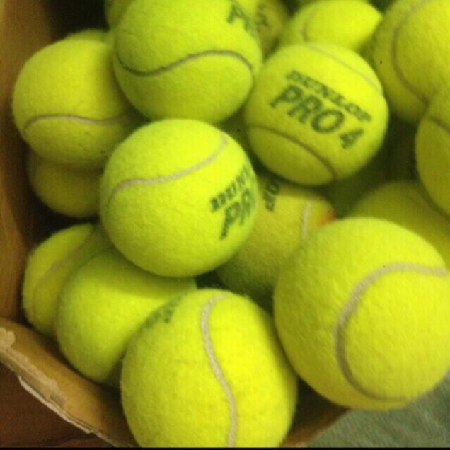 Bóng Tennis Cũ, Banh tennis cũ để tập luyện
