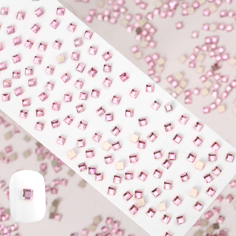 Phụ Kiện Đá Trang Trí Móng Tay Hình Dạng Đặc Biệt Màu Hồng Sáng DIY
