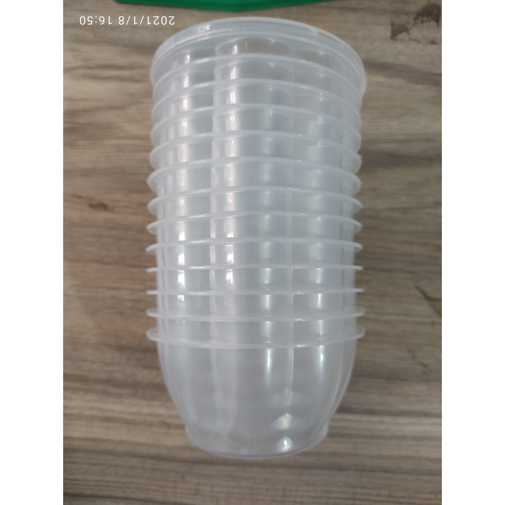 50 Khuôn Bánh Flan/ Sữa Chua/ Rau Câu Hình Bông 90ml - Kèm Nắp Đậy 90ml