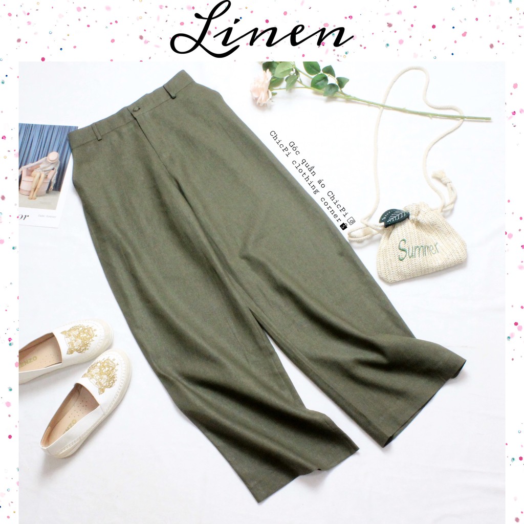 💕 QUẦN ỐNG SUÔNG LINEN SIÊU TRENDY 💕 | BigBuy360 - bigbuy360.vn
