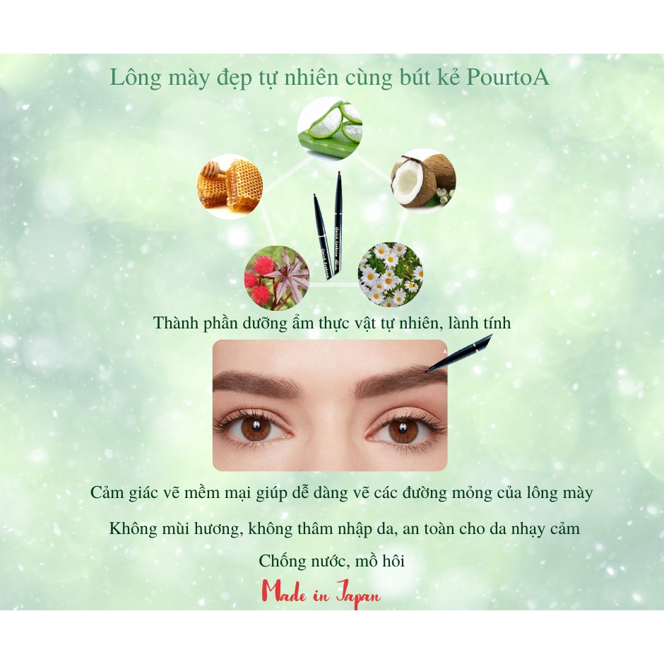 Chì kẻ lông mày nhanh Quick Eyebrow Pourto A Nhật Bản