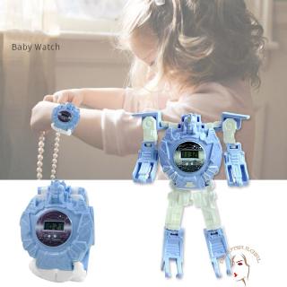 Đồng Hồ Điện Tử Biến Hình Robot Sáng Tạo Cho Bé