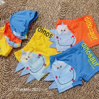 Quần bơi kèm nón hình khủng long cho bé trai