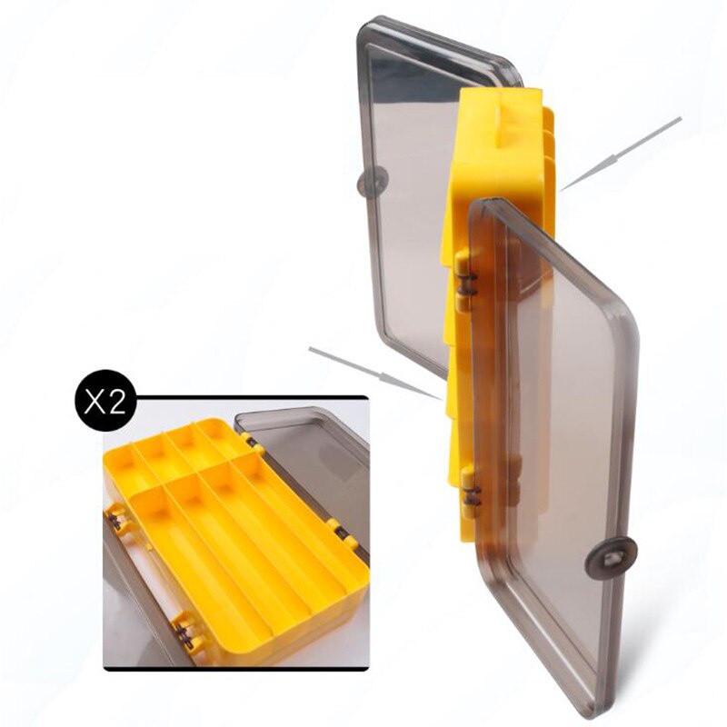 Hộp đựng mồi, đựng phụ kiện lure 2 mặt docaulure25 hộp đựng mồi 2 mặt cao cấp, tiện dụng, chất liệu nhựa ABS
