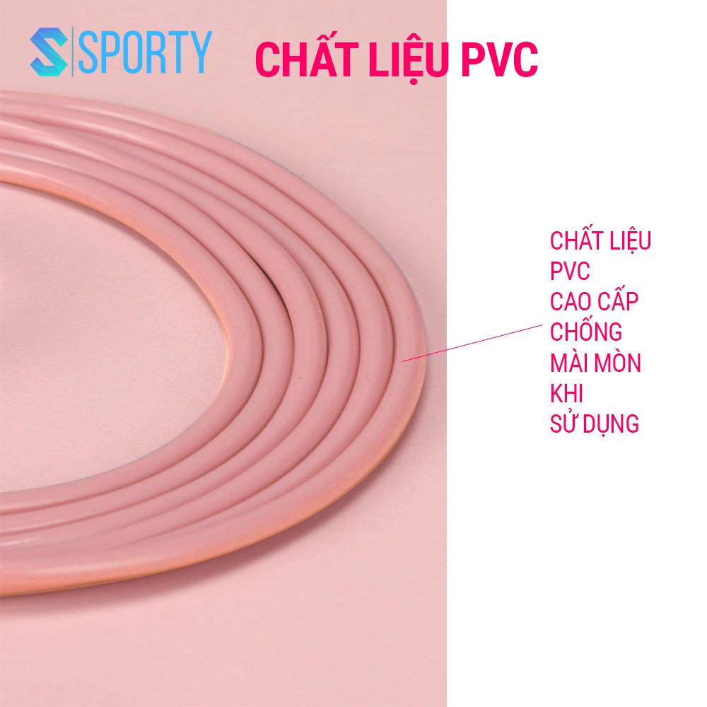 Dây nhảy tốc độ SPORTY dây chống dối hỗ trợ giảm cân Chất liệu PVC cao cấp giành cho trẻ em và người lớn TS41