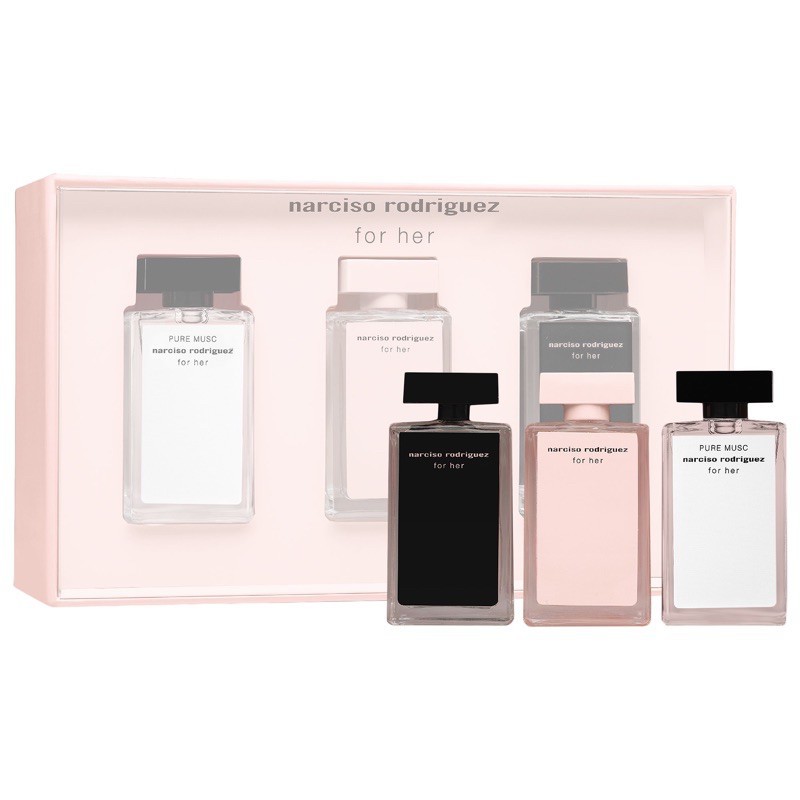 Set nước hoa mini Narciso Rodriguez For Her 7.5