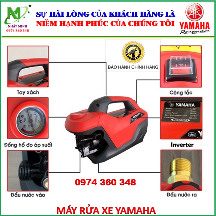 Máy rửa xe YAMAHA áp lực cao.