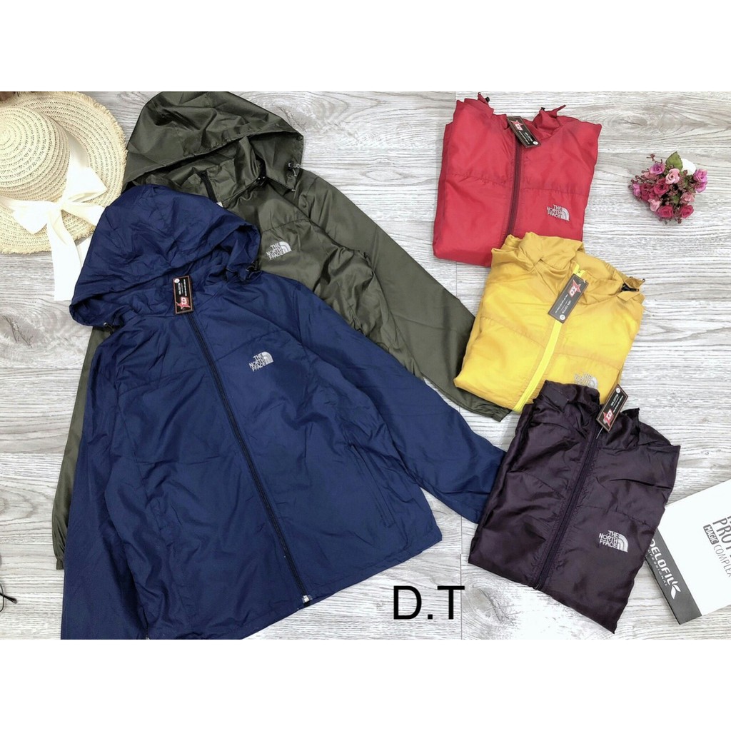 (Ảnh+video) Áo khoác gió nam nữ The North Face 2 lớp 5 màu thời trang - Áo khoác nhẹ