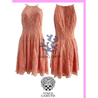 Đầm vince camuto lace halter fit & flare