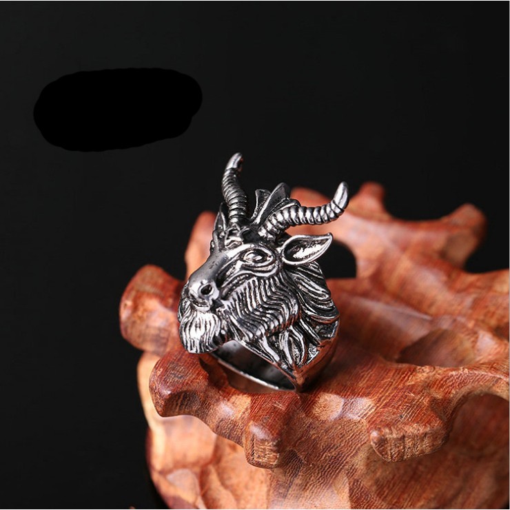 Nhẫn Nam Titan Mặt Dê  [FREE SHIP]