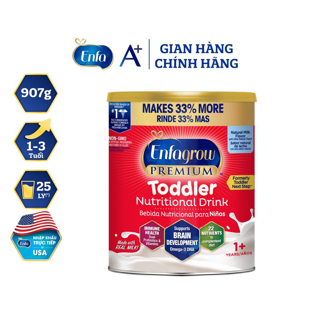 Sữa Bột Dinh Dưỡng Enfagrow Premium Toddler 907g Lon