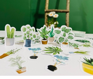 Set 46 Sticker Miếng Dán Trang Trí Nhật Ký