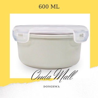 Hộp Đựng Thức ăn Sứ Nắp nhựa  Cao Cấp Dong Hwa 600ml