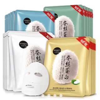 Mặt nạ tơ tằm protein 4 vị Images