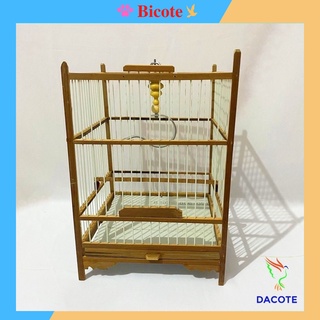  Khung lồng chim khuyên hút mật nan cáp quang BICOTE dễ dàng láp đặt hàng loại 1 tặng kèm móc 