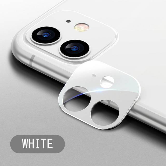 Phim kính cường lực màu trơn bảo vệ ống kính máy ảnh thích hợp cho iPhone 11 Pro Max 2019 kèm phụ kiện