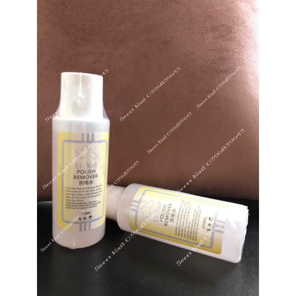 NƯớc Lau Gel, Phá Gel, Rửa Cọ Linail Chai 200ml