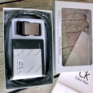 SET DÂY NỊT KÈM VÍ DA NAM CK (FULL BOX)
