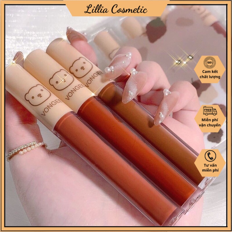 Set son gấu Vongee 4 cây hot