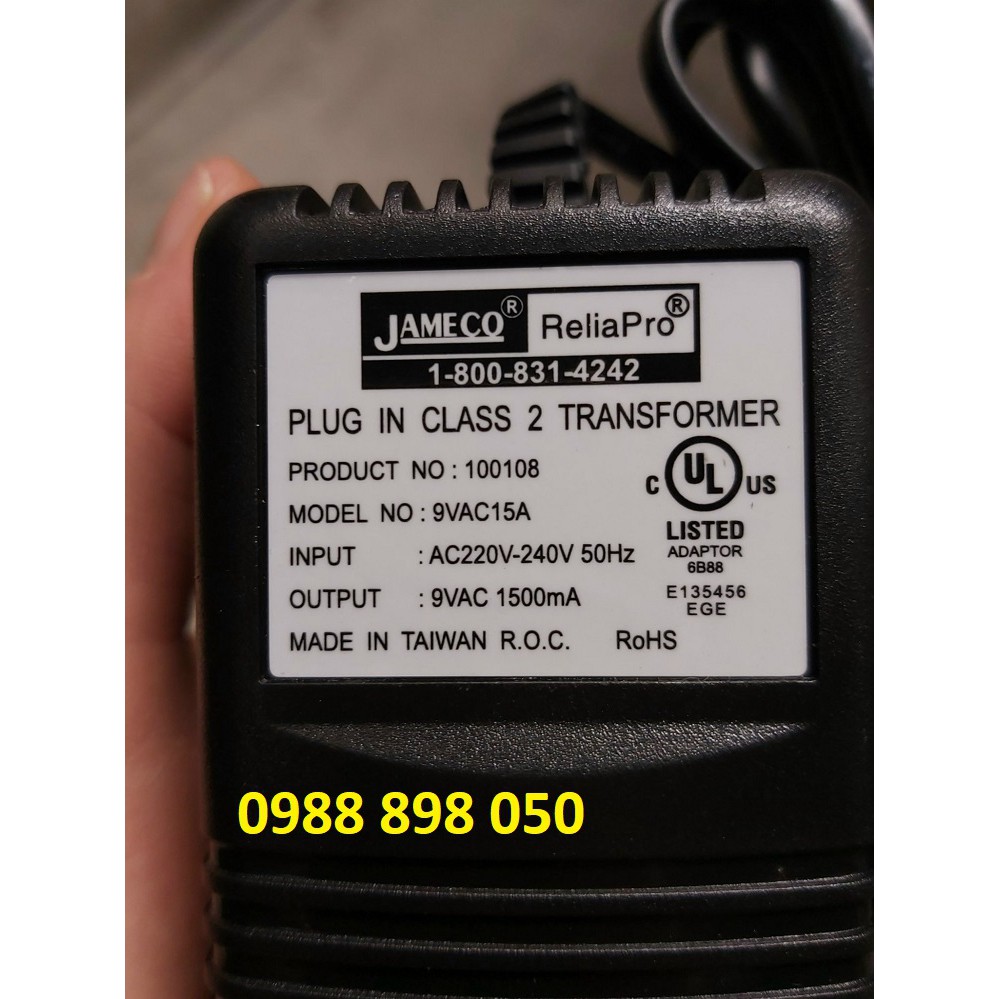 adaptor 9vac 1.5a