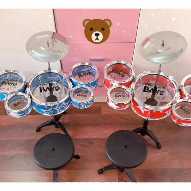 Đồ chơi bé trai: Bộ trống Jazz Drum kèm ghế