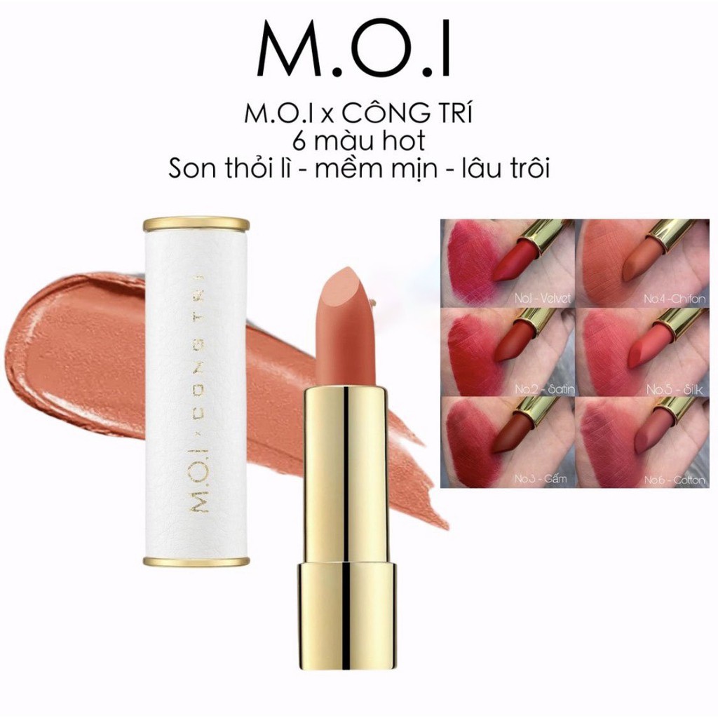 Son MOI Hồ Ngọc Hà x Công Tri 2021-Son thỏi lì-Phiên bản giới hạn